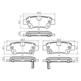 Колодки тормозные зад HONDA CR-V RE SAT