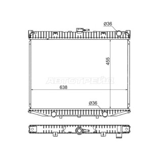 Радиатор NISSAN TERRANO II/FORD MAVERIC 2.4 93- SAT