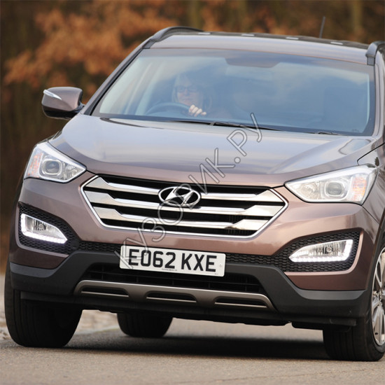 Передний бампер верхняя часть в цвет кузова Hyundai Santa Fe 3 (2012-)