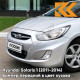 Бампер передний в цвет кузова Hyundai Solaris 1 (2011-2014) правM - SLEEK SILVER - серебристый Бампер передний в цвет кузова Hyundai Solaris 1 (2011-2014) правM - SLEEK SILVER - серебристый