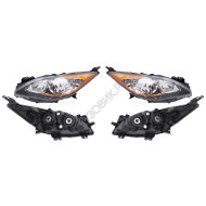Фары Мазда Мазда 3 Mazda Mazda-3 BL (2009-2012) комплект 2 штуки левая и правая DEPO высокое качество