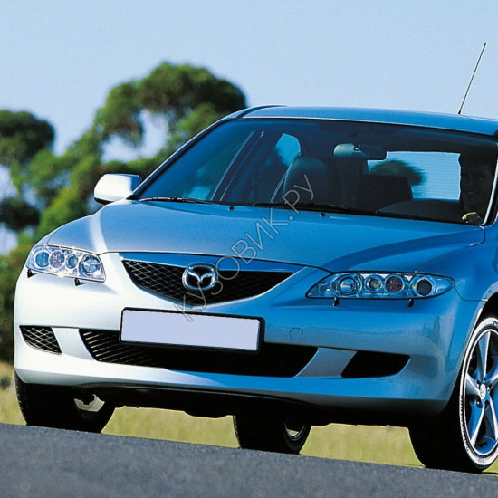 Бампер передний в цвет кузова Mazda 6 GG (2002-2005) Бампер передний в цвет кузова Mazda 6 GG (2002-2005)