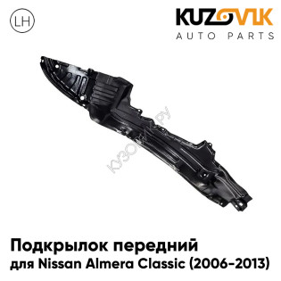 Подкрылок передний левый Nissan Almera Classic (2006-2013) KUZOVIK