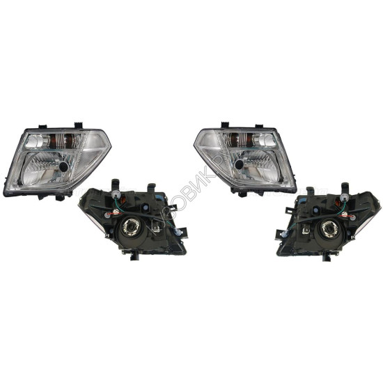 Фары Ниссан Патфайндер Nissan Pathfinder R51 (2005-2014) комплект 2 штуки левая и правая SAT высокое качество
