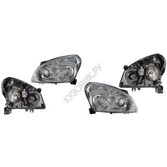 Фары Ниссан Кашкай Nissan Qashqai J10 (2007-2013) комплект 2 штуки левая и правая SAT высокое качество