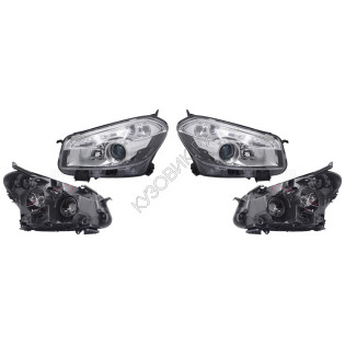 Фары Ниссан Кашкай Nissan Qashqai J10 (2010-) комплект 2 штуки левая и правая DEPO высокое качество