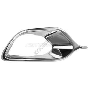 Накладка оправы ПТФ RENAULT LOGAN 14-18 прав хром SAT